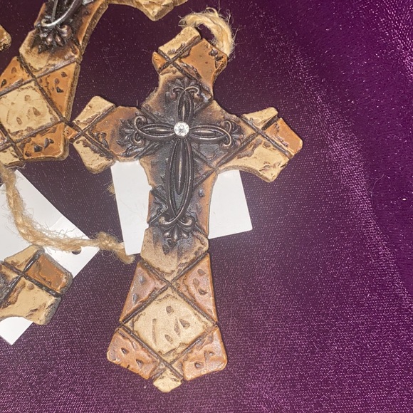 8 rhinestone cross ornaments - Picture 2 of 12
